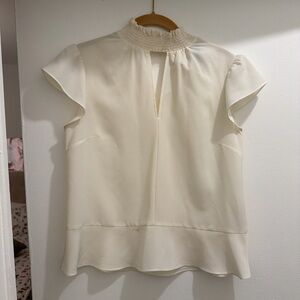 Elegant Cream Women's Top